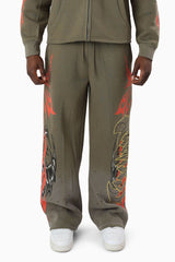 Smoke Rise Relentless Fleece Pant - Olive — product photo 1