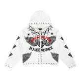 Diss the order zip up hoodie WHITE image 0