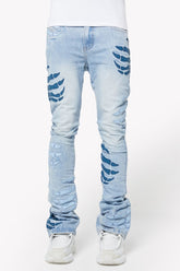 Guapi Aqua Blue Hell Dragger Denim image 0