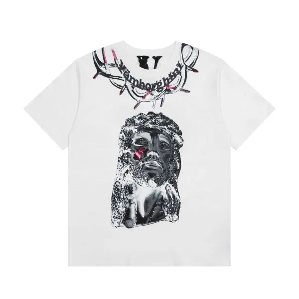 Vlone White Jesus Tee image 0