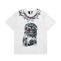 Vlone White Jesus Tee image 0