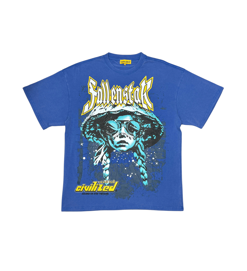 FALLEN STAR TEE BLUE image 0