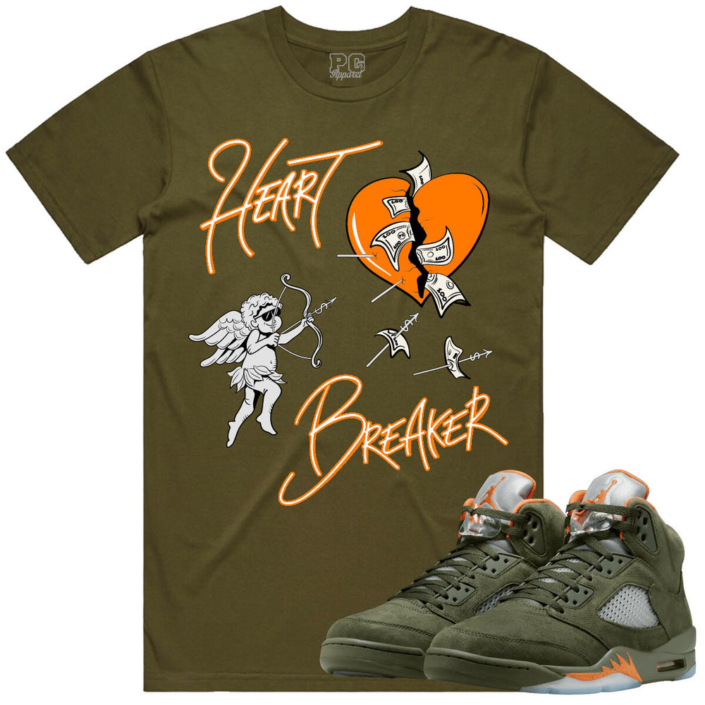 P.G. HEART BREAKER (OLIVE AND ORANGE) image 0