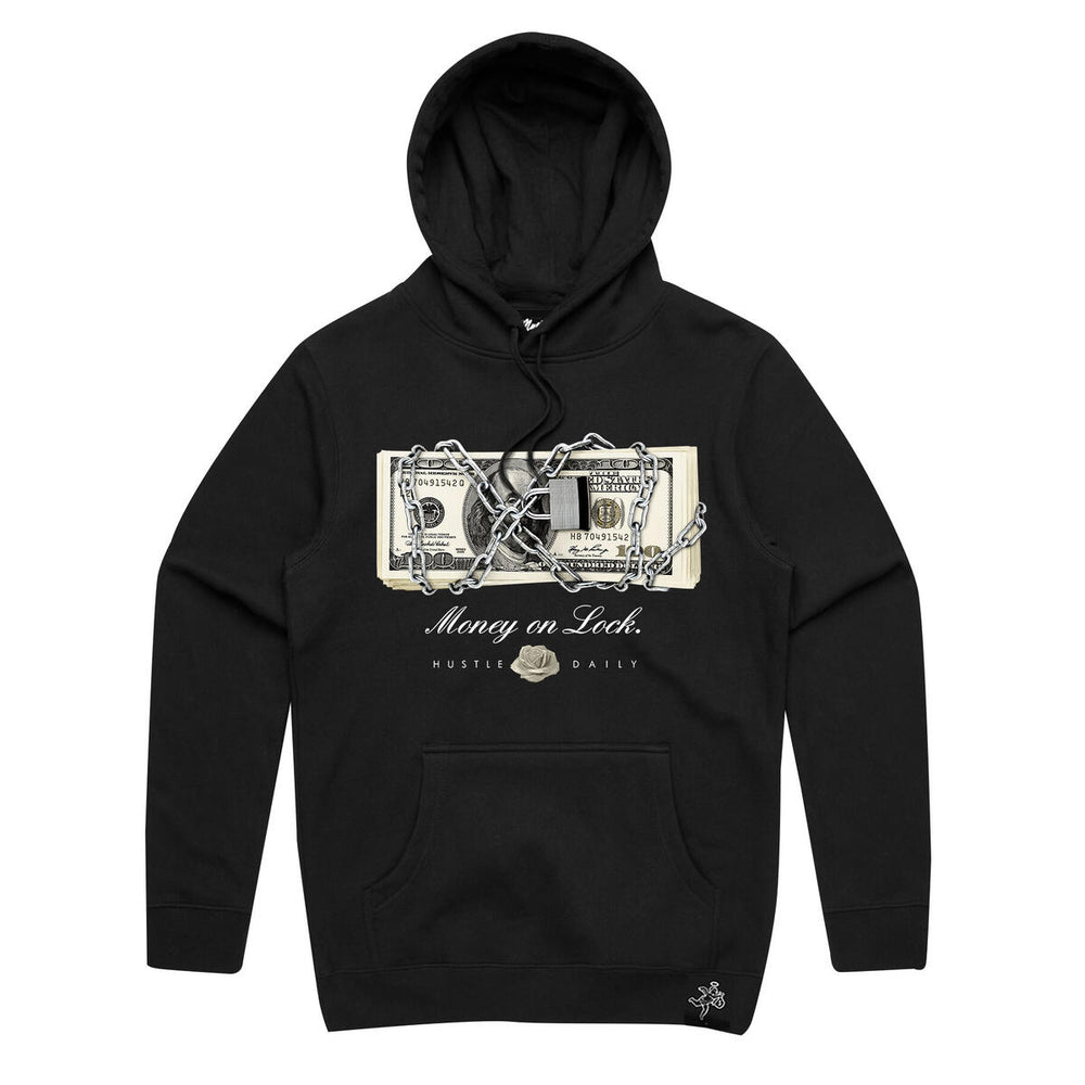 HASTA MUERTE Light Weight - GREY MONEY ON LOCK HOODIE image 0