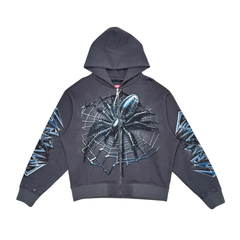 Oversized full zip hoodie Spider image 0