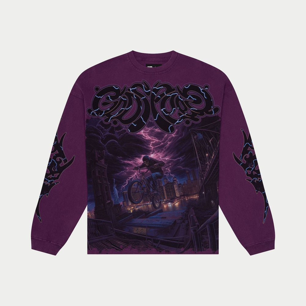 B.M.X LS T-Shirt (Grape) image 0