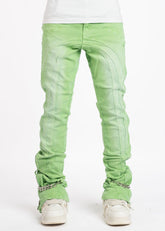 Guapi Slime Green Chain Denim image 0