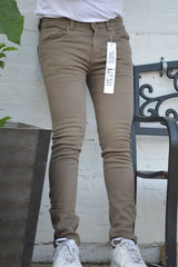 SUPER STRETCH DENIM - SLIM FIT - BROWN image 0