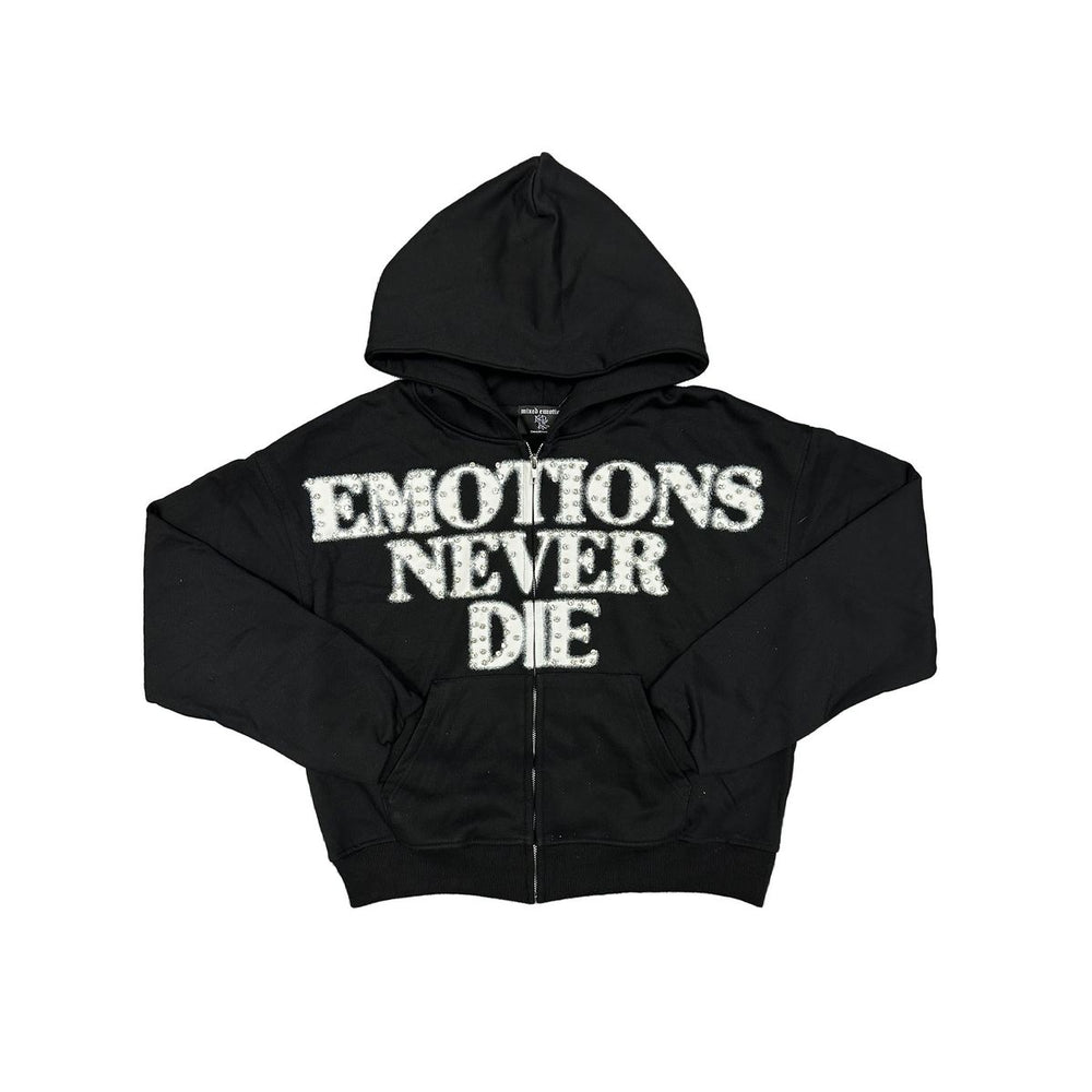Black ‘End’ Rhinestone hoodie image 0