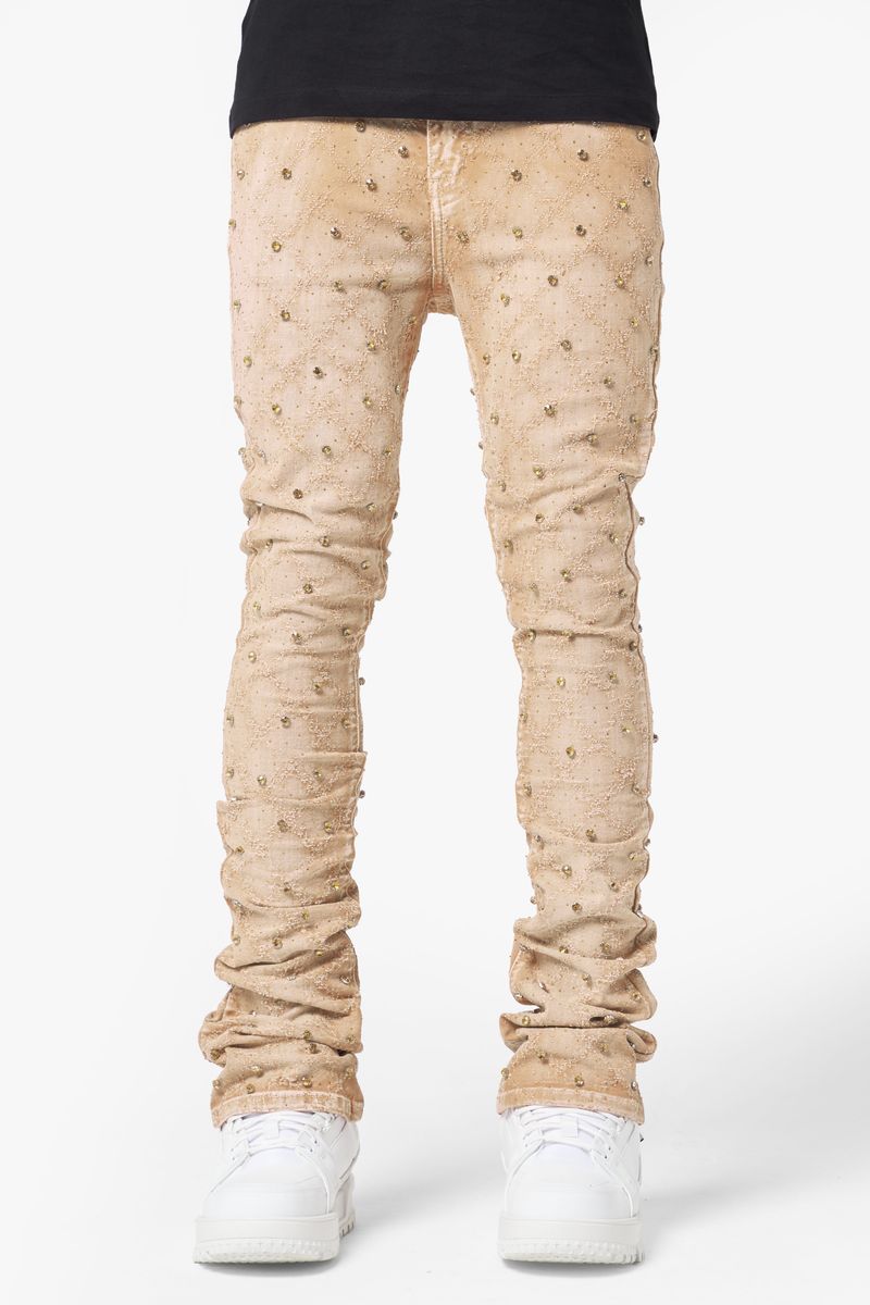 Guapi intage Khaki Embellished Denim image 0