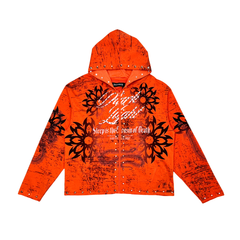Diss the order zip up hoodie ORANGE image 0