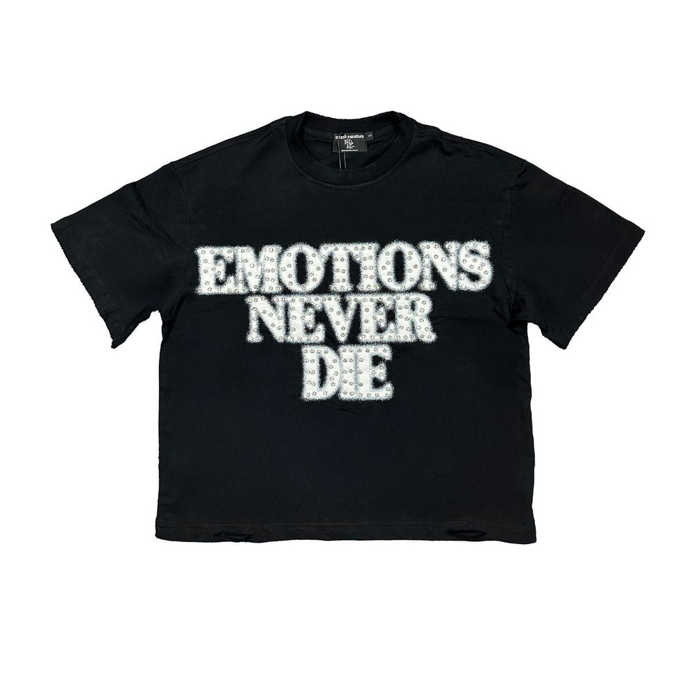 White ‘End’ Rhinestone Tee (White ‘End’ Rhinestone Tee) image 0