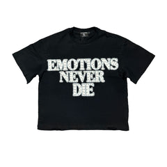 White ‘End’ Rhinestone Tee (White ‘End’ Rhinestone Tee) image 0