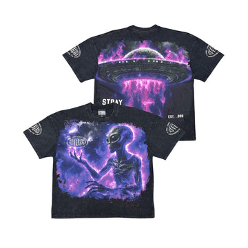 Purple Ufo Tee - Black