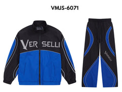 Verselli SINCE FOREVER Zip Up Jacket & Jogger - Black & Blue — product photo 1