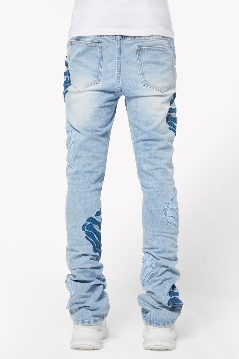 Guapi Aqua Blue Hell Dragger Denim image 3