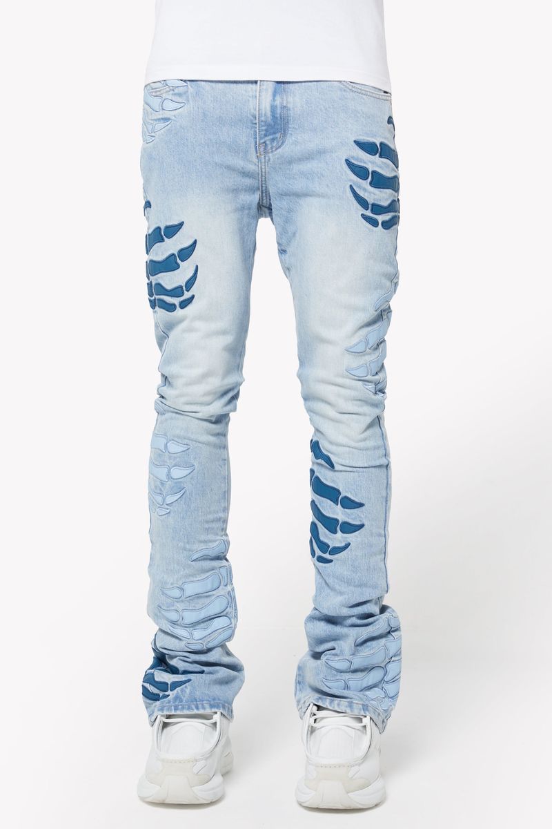 Guapi Aqua Blue Hell Dragger Denim image 0