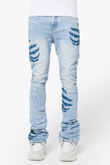 Guapi Aqua Blue Hell Dragger Denim image 0