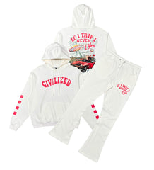 IF I TRIP NEVER FALL HOODIE SET image 0