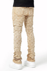 Guapi intage Khaki Embellished Denim image 3