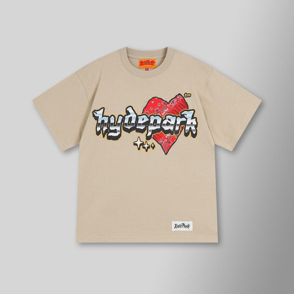 Hyde Park Slab Heart Tee - Cream image 0