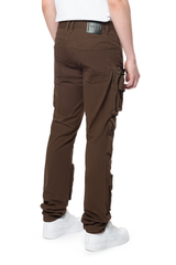 5 POCKET CARGO TWILL PANT BROWN image 1