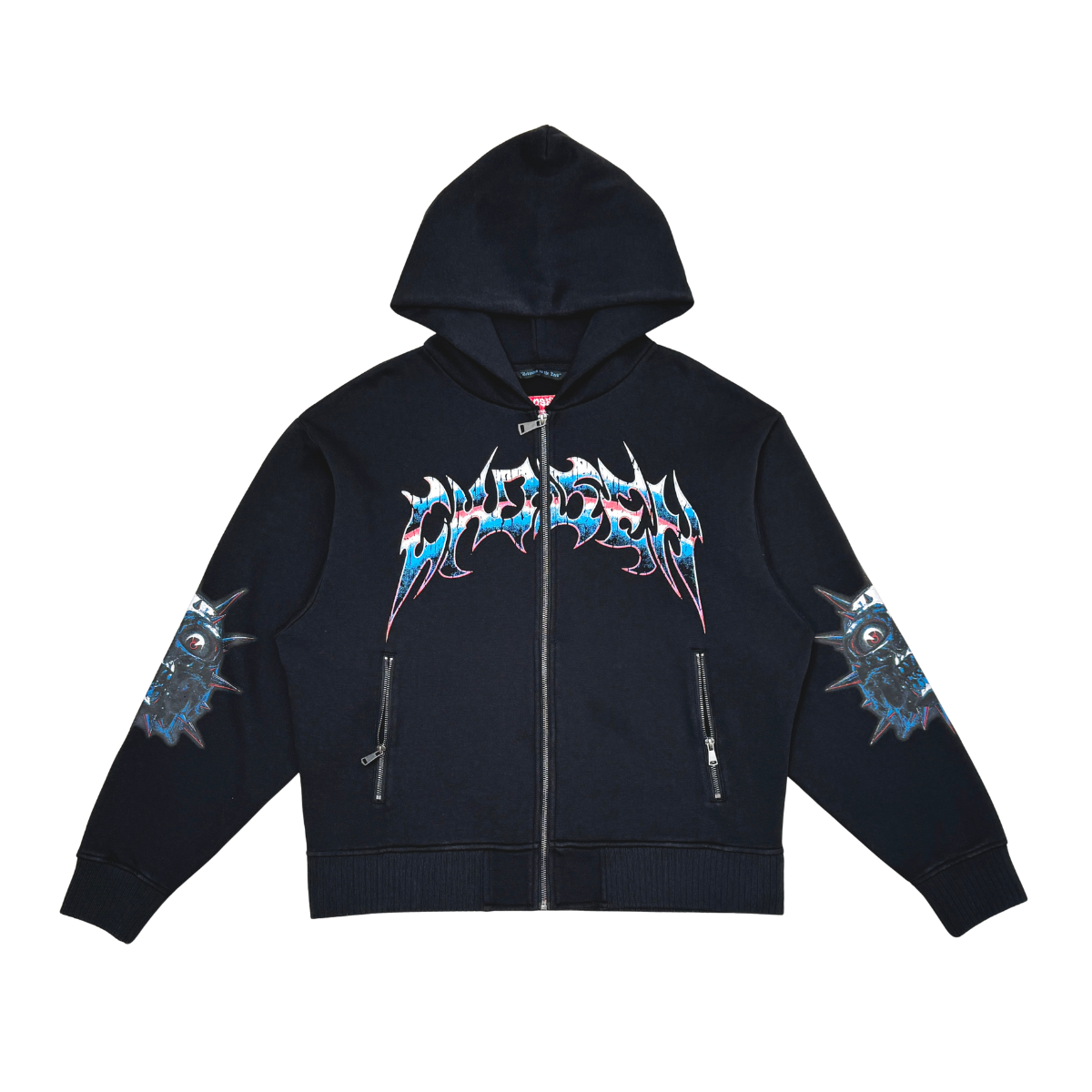 Oversized full zip hoodie Skull image 0