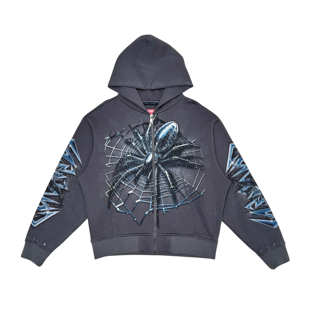 Oversized full zip hoodie Spider image 0