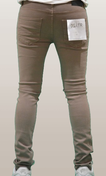 SUPER STRETCH DENIM - SLIM FIT - BROWN image 1