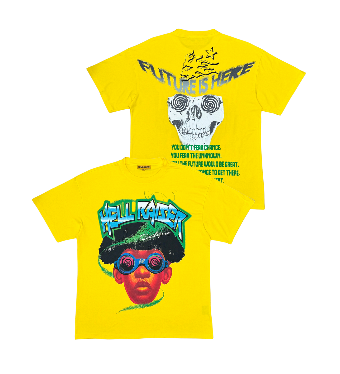FUTURE IS HERE TEE YELLOW image 2