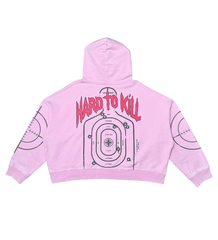 HARD TO KILL SKULL CROPPED HOODIE image 1
