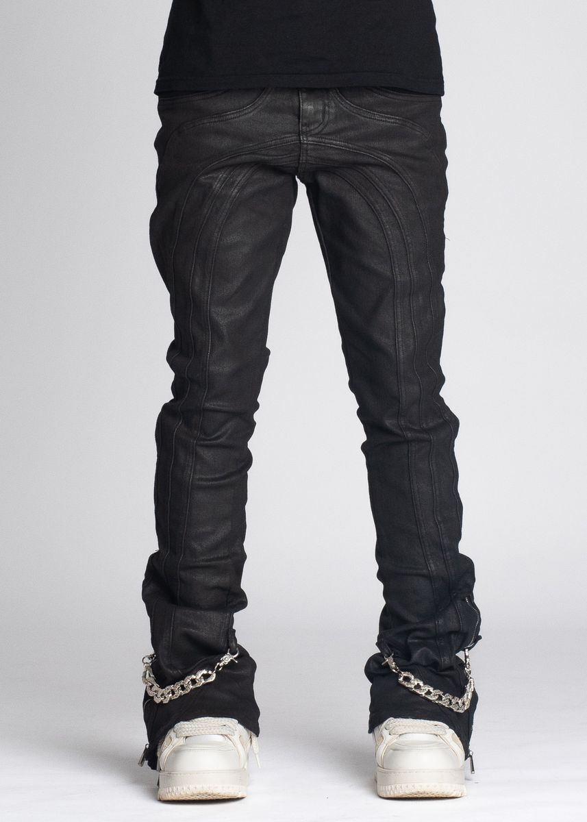 Guapi Obsidian Black Waxed Chain Denim image 0