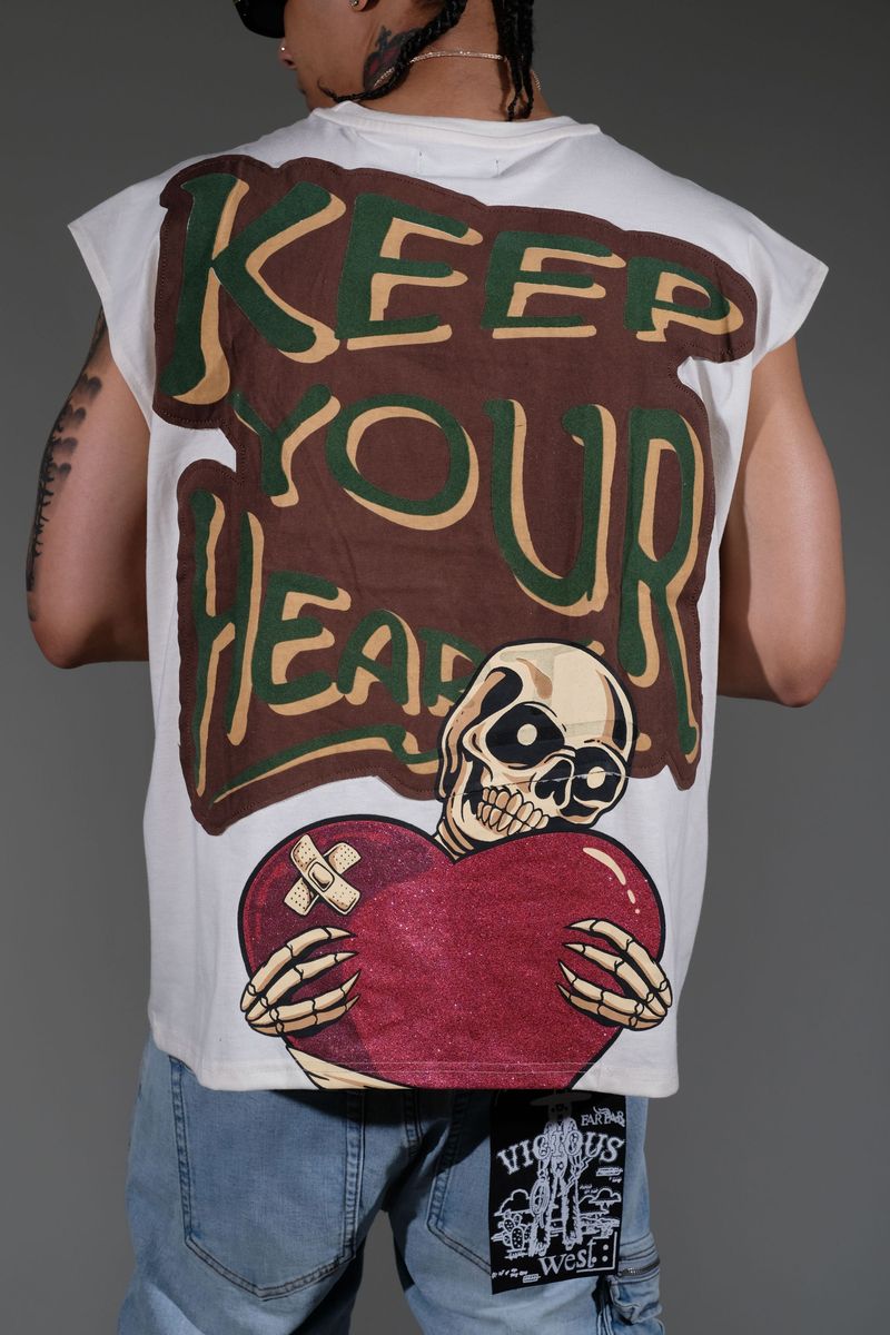 Keep your heart sleeveless shirt image 1