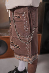 2Tone Embellished Jorts