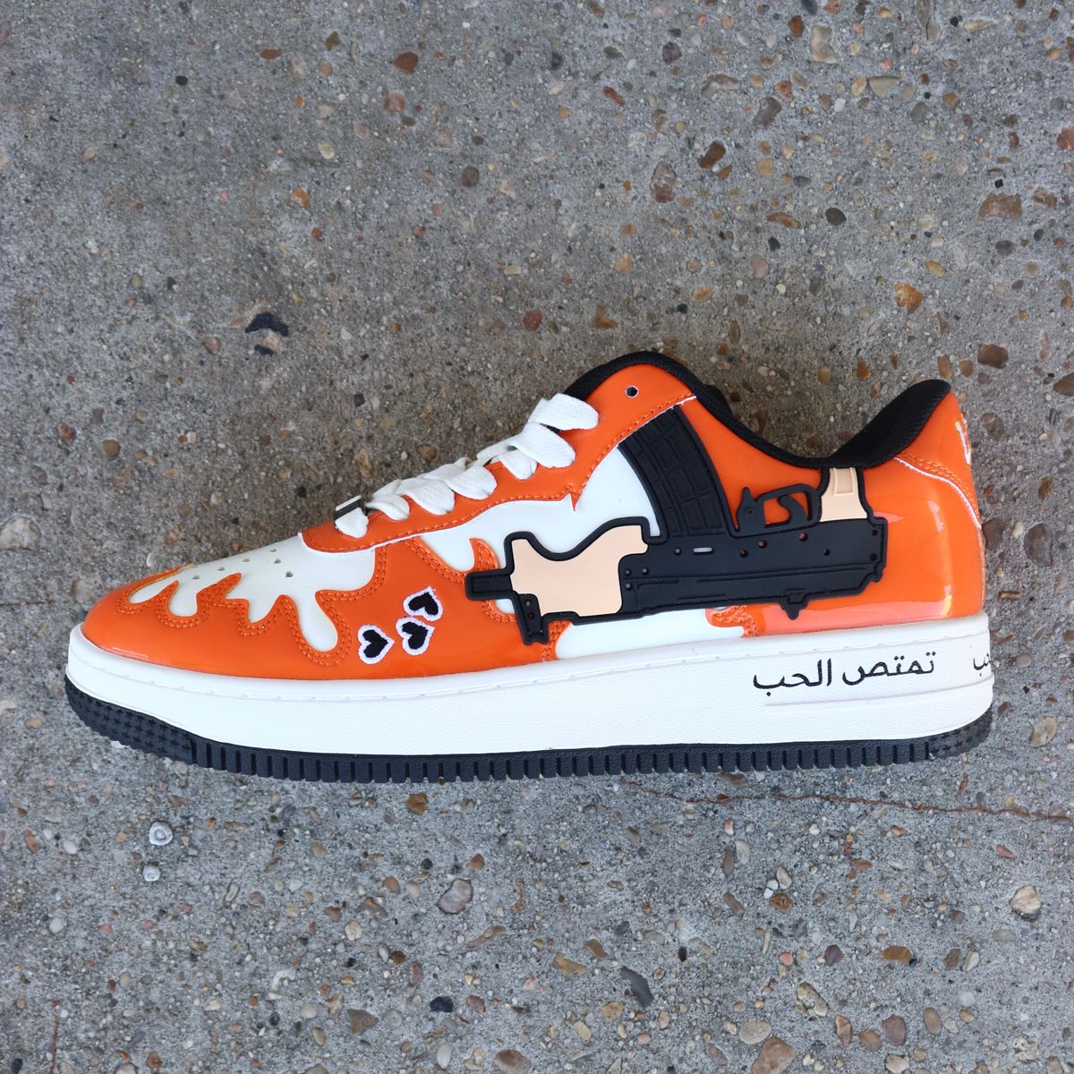 LOVE KILLS PATENT LEATHER FLAMES SHOE image 3