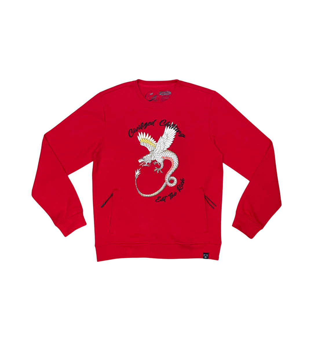 Eat The Rich Dragon Crewneck image 0
