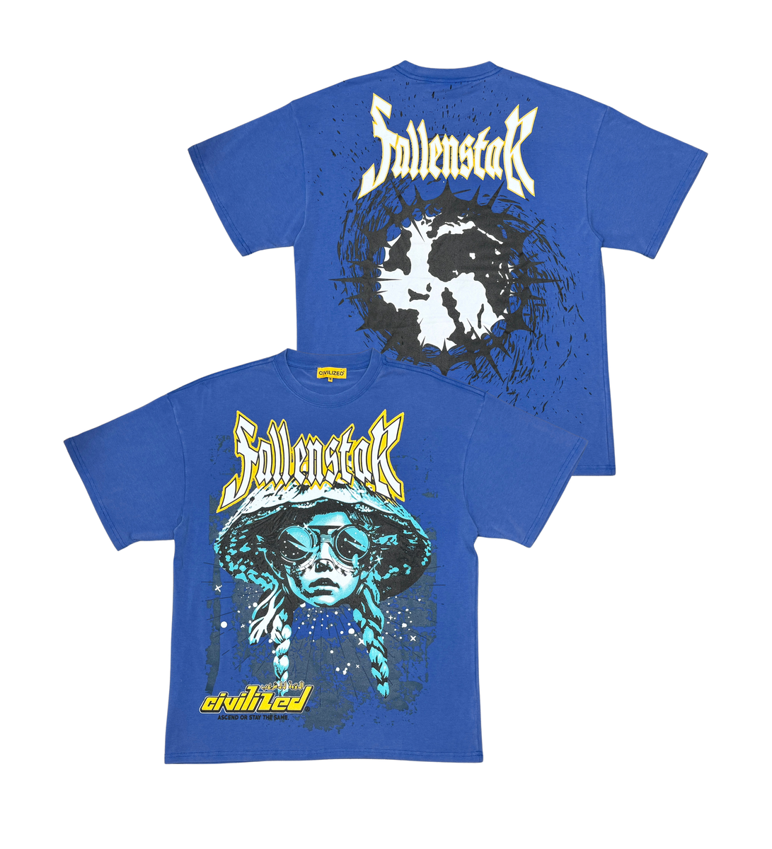 FALLEN STAR TEE BLUE image 2