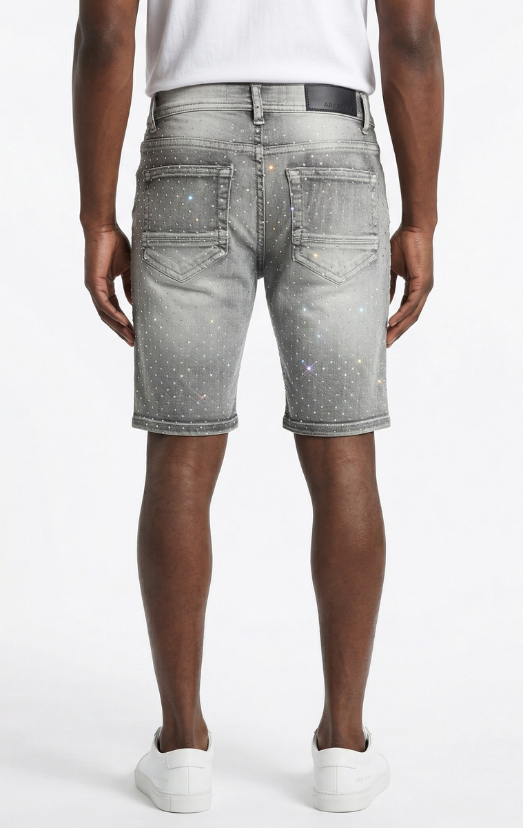 Full Rhinestone Short