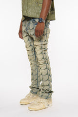 EMBELLISHED STONE FLARE DENIM image 0