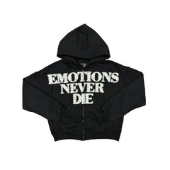 Black ‘End’ Rhinestone hoodie image 0