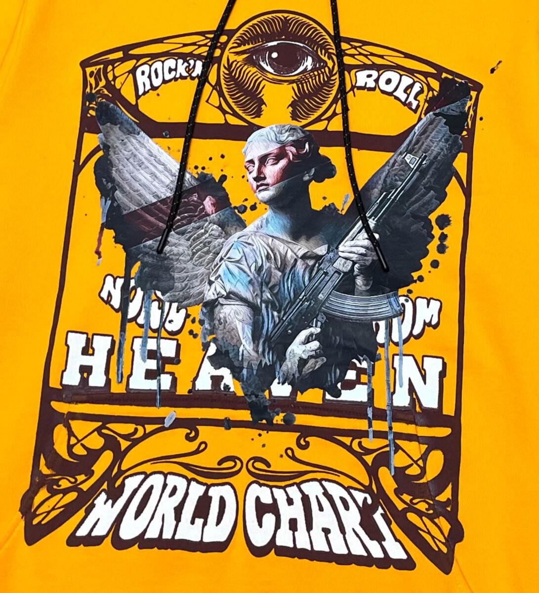 HEAVEN'S SOLIDERS HEAVY F. TERRY PULLOVER HOODIE image 1