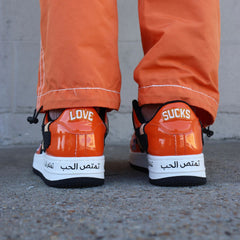 LOVE KILLS PATENT LEATHER FLAMES SHOE image 1