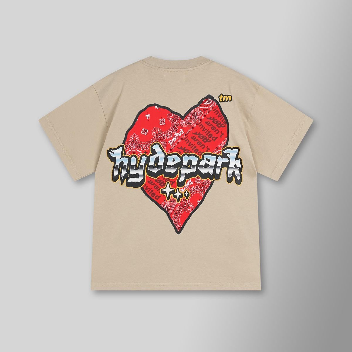 Hyde Park Slab Heart Tee - Cream image 1