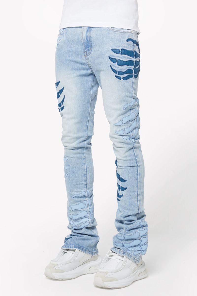 Guapi Aqua Blue Hell Dragger Denim image 2