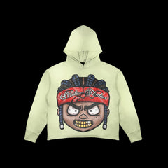 Motion studios hoodie cream and red image 0